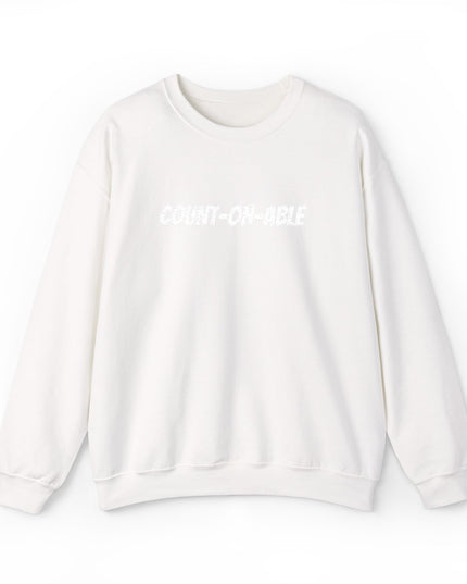 "Count-on-able" Unisex Embroidered Sweatshirt