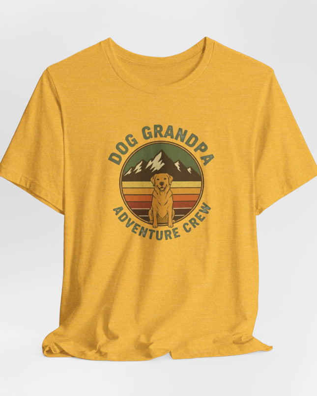 "Dog Grandpa Adventure Crew" Unisex Jersey Short Sleeve Tee
