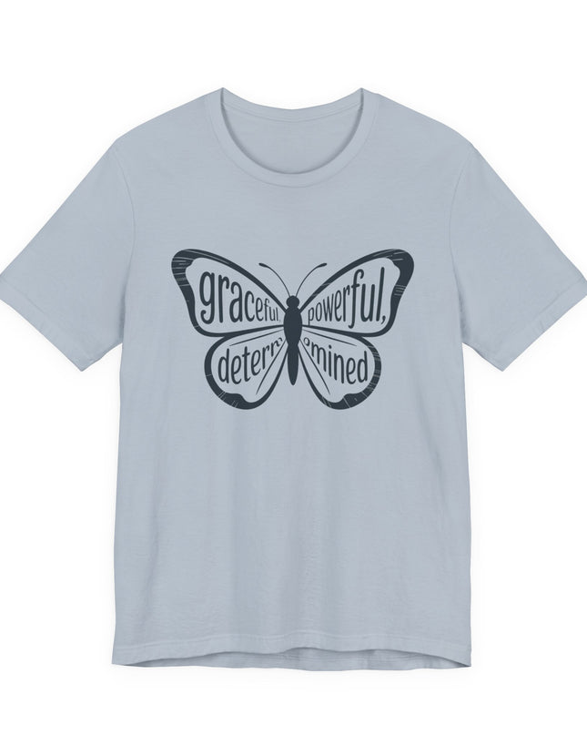 "Butterfly with Words" Unisex Jersey Short Sleeve Tee