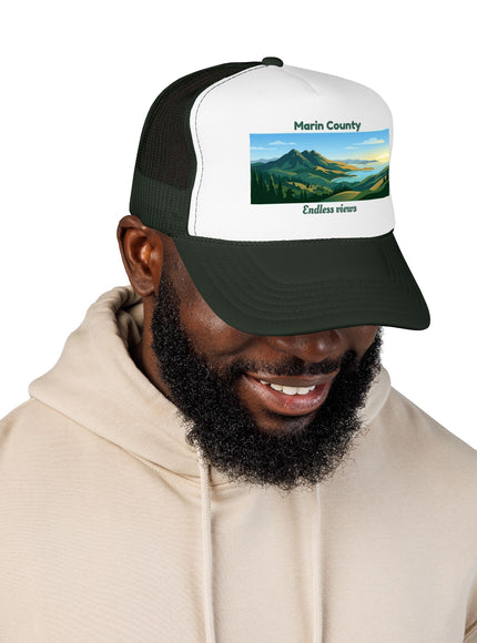 "Marin County - Endless Views" Foam Trucker Hat