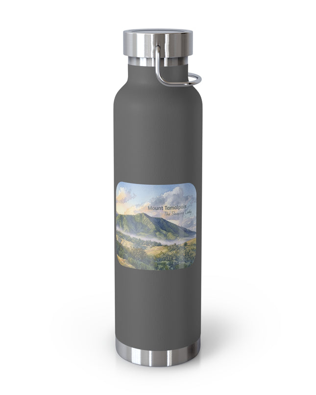 "Mount Tamalpais, the Sleeping Lady" Copper Vacuum Insulated Bottle, 22oz