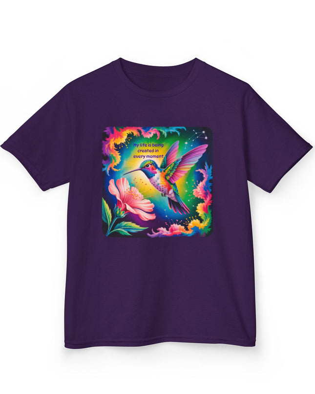 "My Life is Being Created in Every Moment" Kids Heavy Cotton Tee
