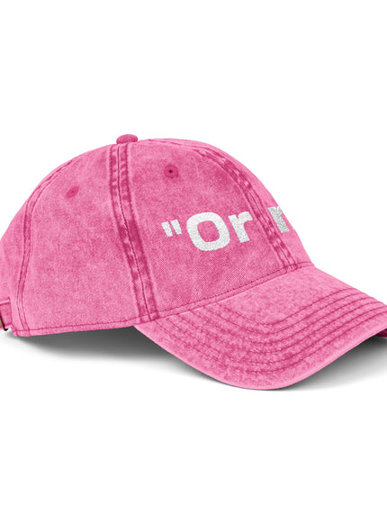 "Or No" Vintage Cap (Embroidery)