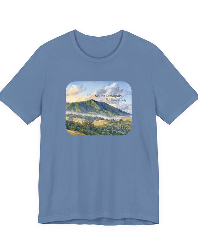 "Mount Tamalpais, the Sleeping Lady" Unisex Jersey Short Sleeve Tee