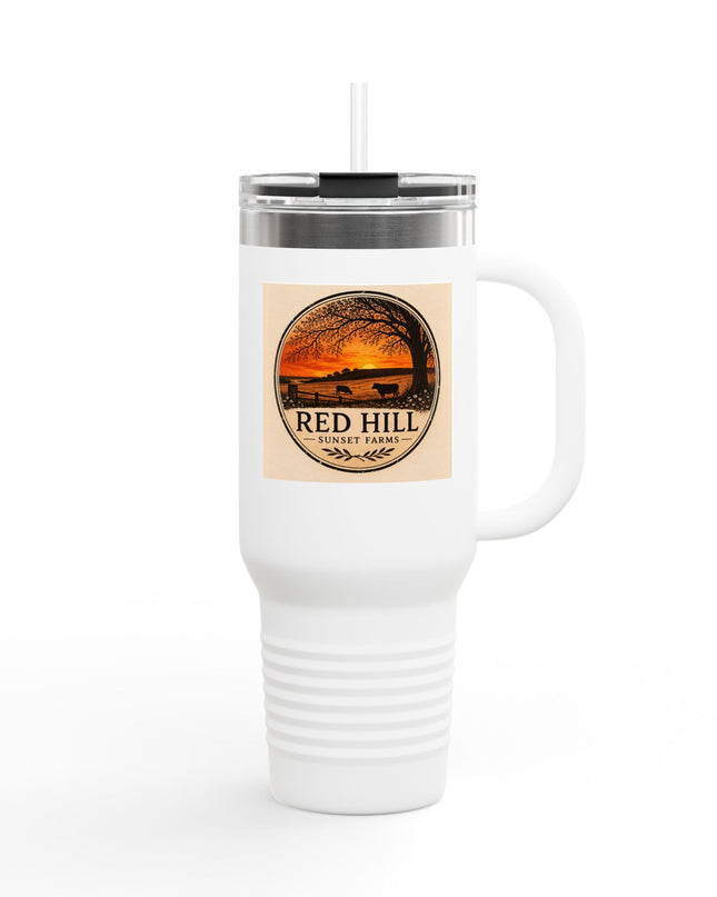 "Red Hill Sunset Farms" Insulated Travel Mug, 40oz