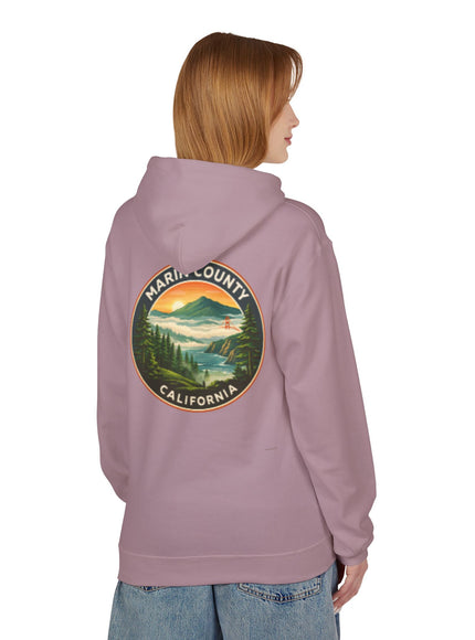 "Marin County, Above the Fog- no text" Unisex Midweight Softstyle Fleece Hoodie