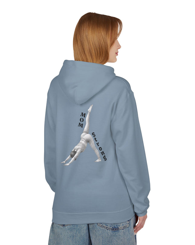 "Mom Strong Pilates" (Darker ink on both sides) Unisex Midweight Softstyle Fleece Hoodie