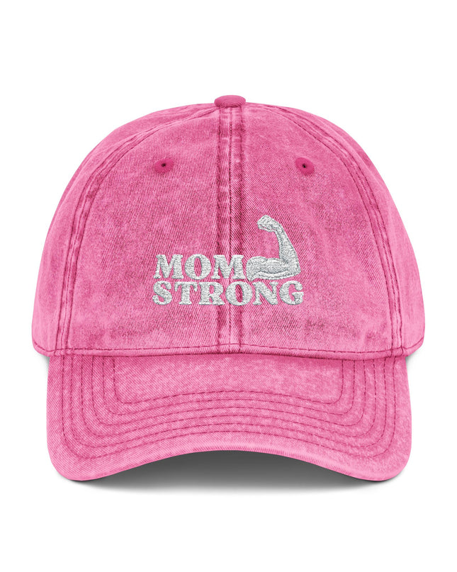 "Mom Strong" Vintage Cap (Embroidery)