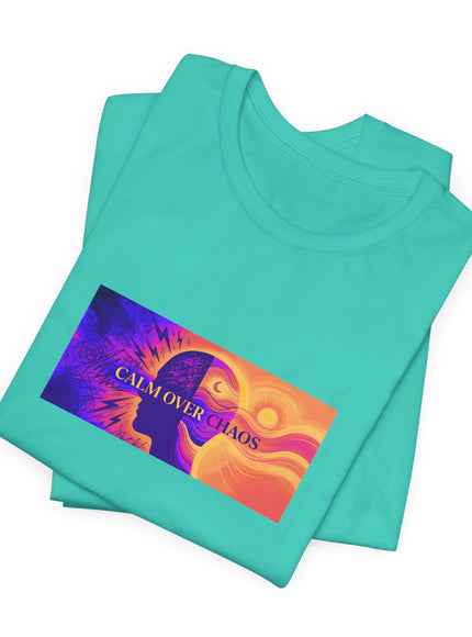 "Calm Over Chaos- Vivid" Unisex Jersey Short Sleeve Tee