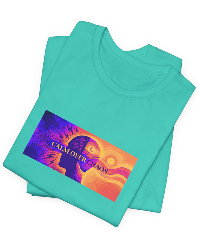 "Calm Over Chaos- Vivid" Unisex Jersey Short Sleeve Tee