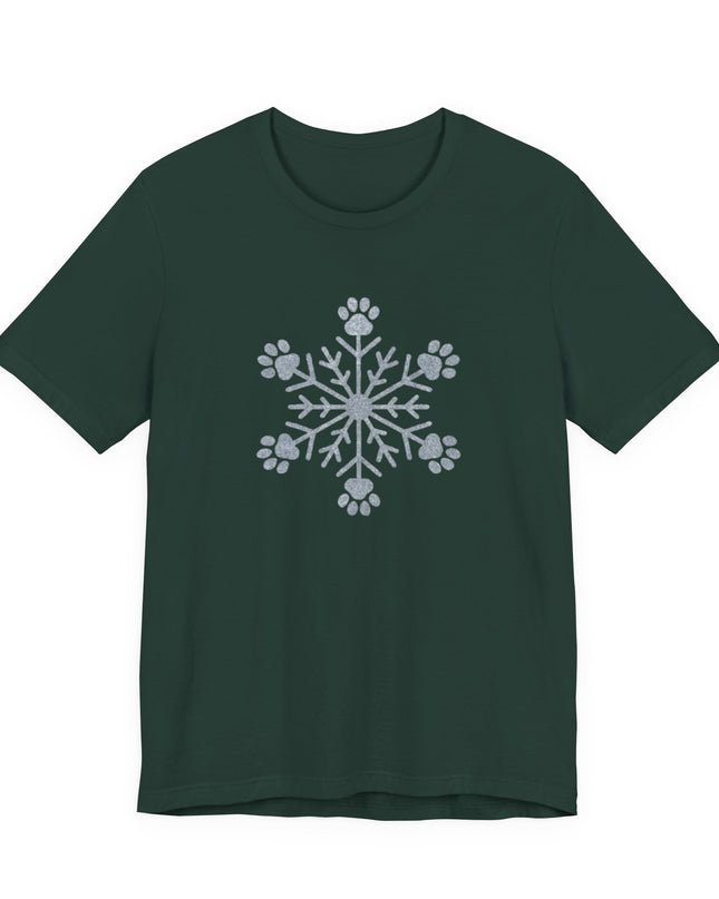 "Snowflake with paws" Unisex Jersey Short Sleeve Tee