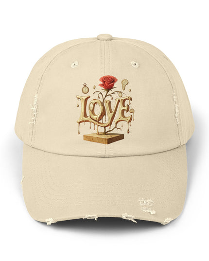 "Love (Salvador Dali)" Unisex Distressed Cap