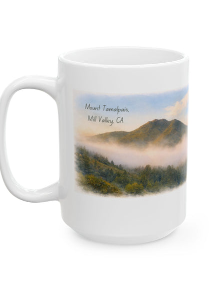 "Mount Tamalpais, Mill Valley, California" Ceramic Mug, (11oz, 15oz)