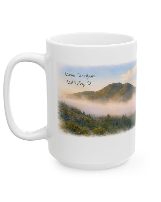 "Mount Tamalpais, Mill Valley, California" Ceramic Mug, (11oz, 15oz)