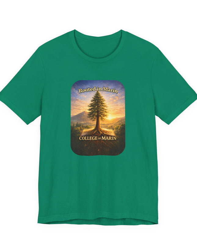 "Rooted in Marin, College of Marin" Unisex Jersey Short Sleeve Tee
