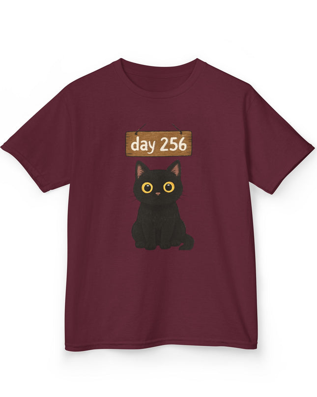 Day 256, no blinking black cat Kids Heavy Cotton Tee by Gildan 5000B