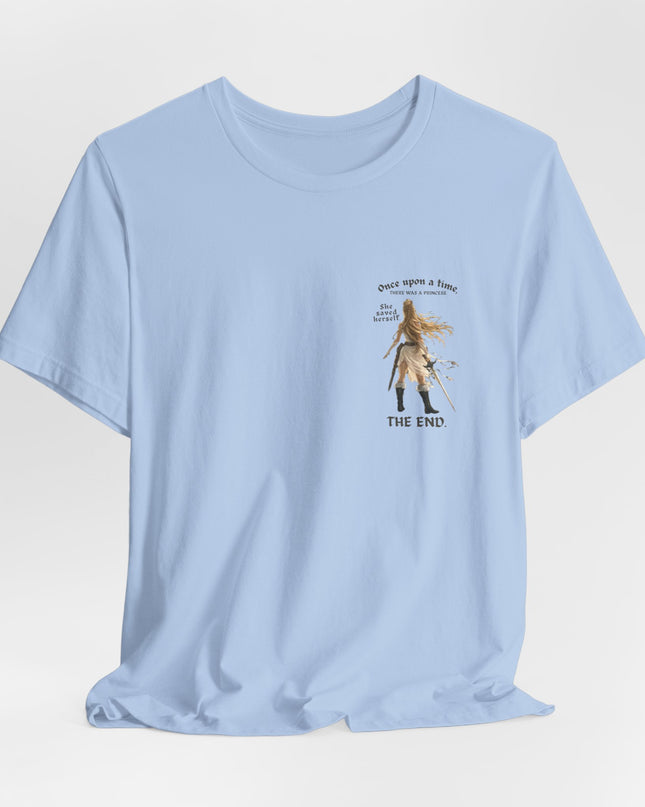 "She Saved Herself" (ink both sides) Unisex Jersey Short Sleeve Tee