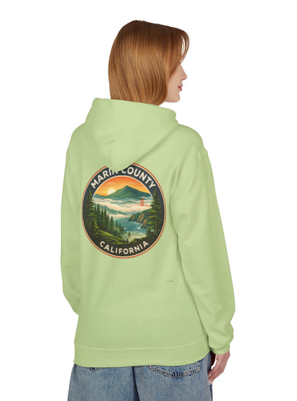 "Marin County, Above the Fog- no text" Unisex Midweight Softstyle Fleece Hoodie
