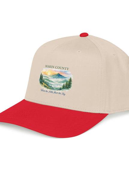 "Marin County, Where the Hills Meet the Sky" Mid Profile Baseball Cap