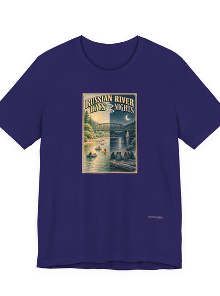 "Russian River Days, Russian River Nights" Unisex Jersey Short Sleeve Tee