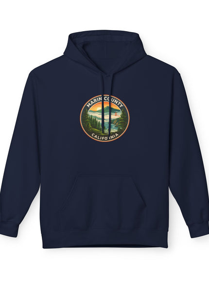 "Marin County, Above the Fog- no text" Unisex Midweight Softstyle Fleece Hoodie
