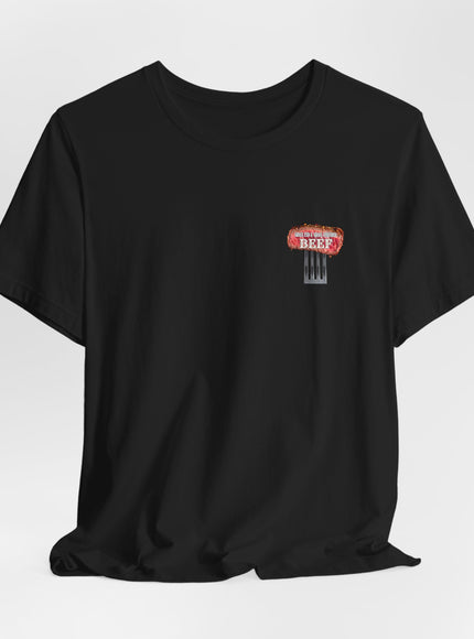 "Grass Fed and Grass Finished Beef" Unisex Jersey Short Sleeve Tee