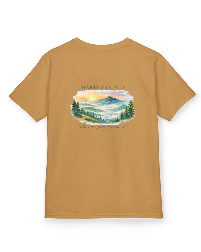 "Marin County, Where the Hills Meet the Sky" Kids Heavy Cotton Tee