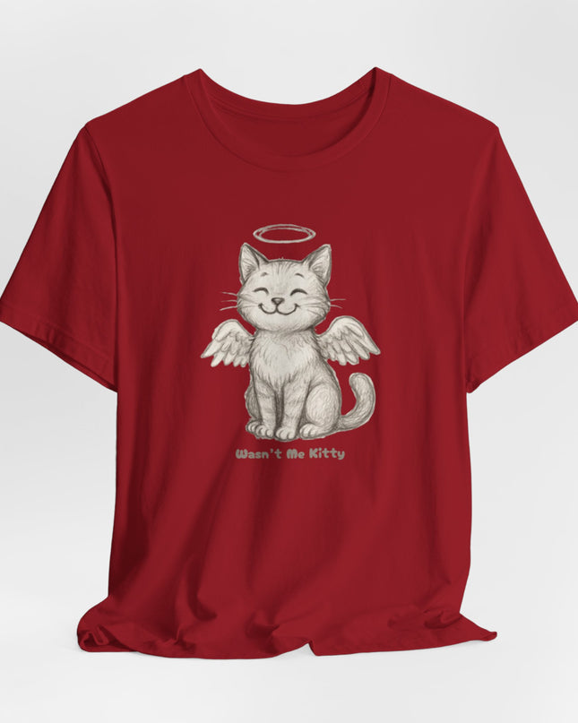 "Wasn't Me Kitty" Unisex Jersey Short Sleeve Tee