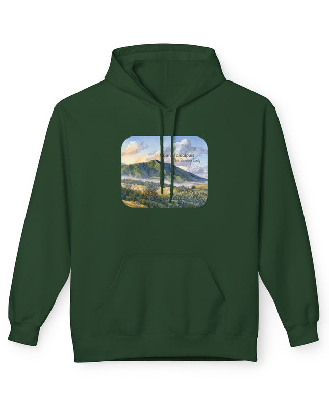 "Mount Tamalpais, the Sleeping Lady" Unisex Midweight Softstyle Fleece Hoodie