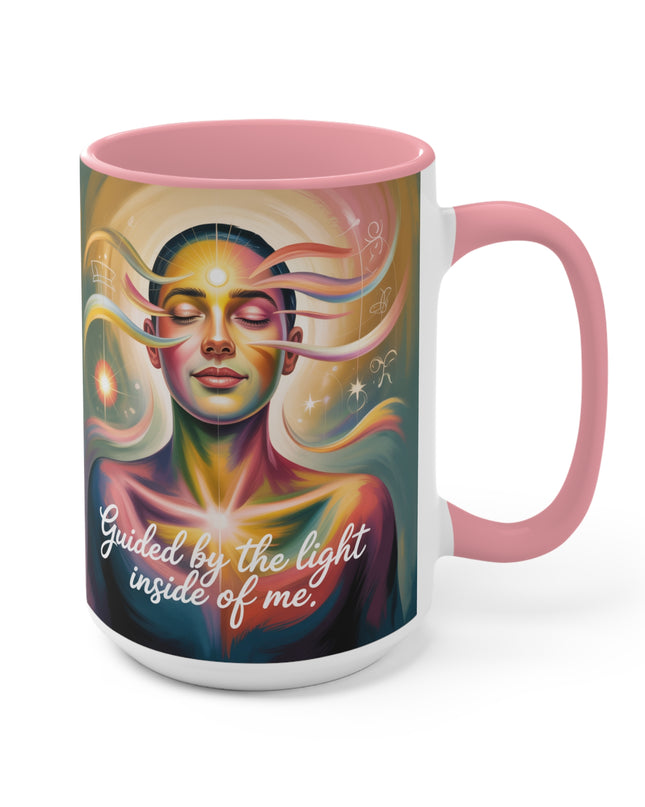 "Guided by the Light Inside Me" Accent Mug