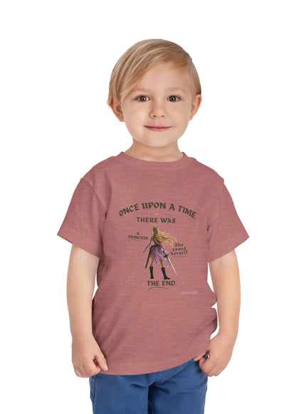 "She Saved Herself V2" Toddler Short Sleeve Tee