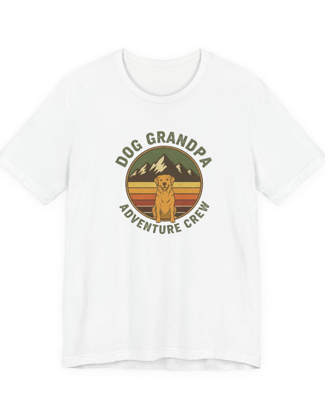 "Dog Grandpa Adventure Crew" Unisex Jersey Short Sleeve Tee