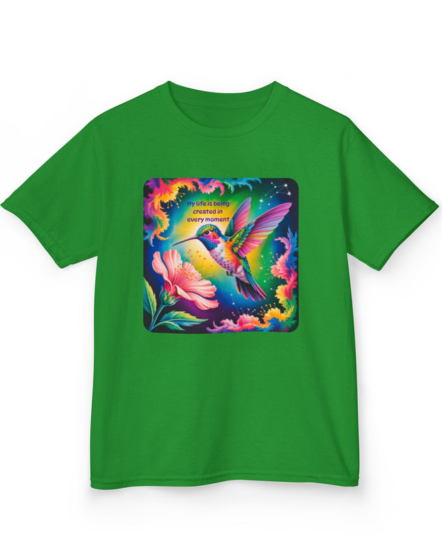 "My Life is Being Created in Every Moment" Kids Heavy Cotton Tee