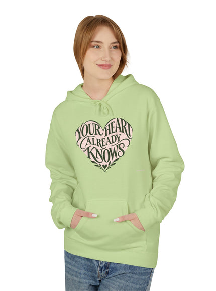 "Your Heart Already Knows"Unisex Midweight Softstyle Fleece Hoodie