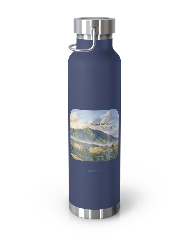 "Mount Tamalpais, the Sleeping Lady" Copper Vacuum Insulated Bottle, 22oz