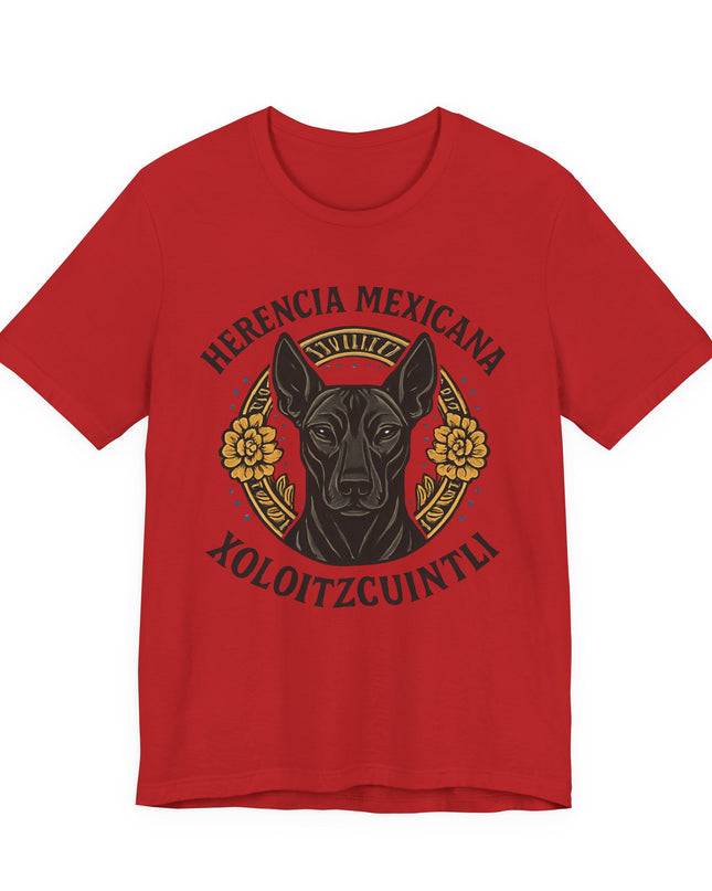"Herencia mexicana - Xoloitzcuintli" Unisex Jersey Short Sleeve Tee