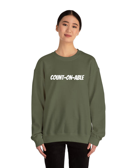 "Count-on-able" Unisex Embroidered Sweatshirt