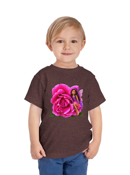 "Rose Fairy" Toddler Short Sleeve Tee