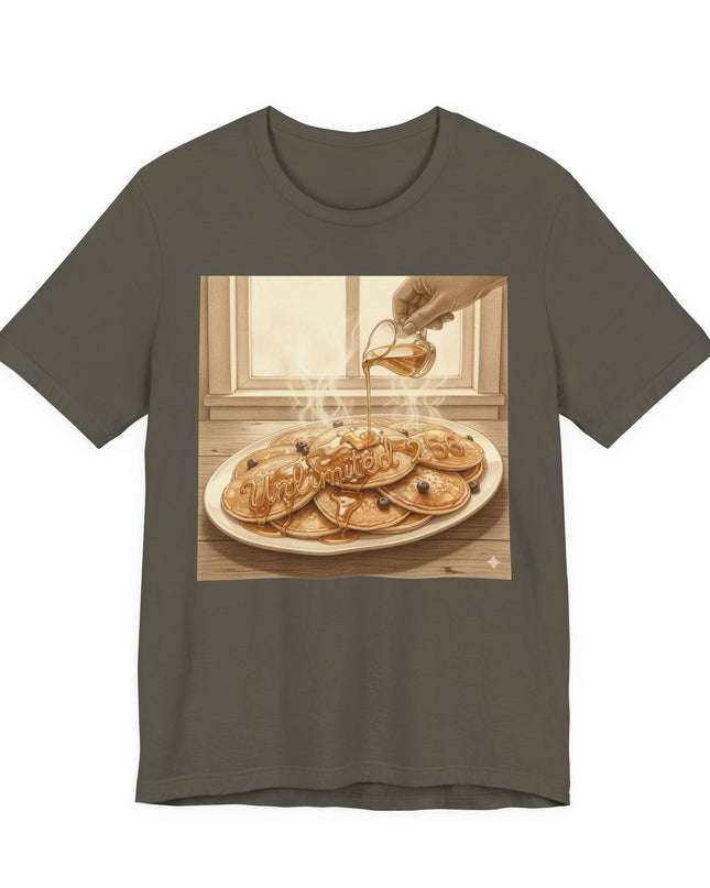 "Pancakes with Syrup" Unlimited 256 Unisex Jersey Short Sleeve Tee
