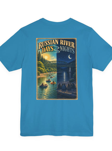 "Russian River Days, Russian River Nights" Unisex Jersey Short Sleeve Tee