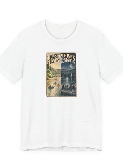 "Russian River Days, Russian River Nights" Unisex Jersey Short Sleeve Tee