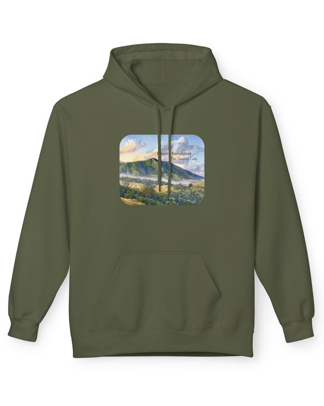 "Mount Tamalpais, the Sleeping Lady" Unisex Midweight Softstyle Fleece Hoodie