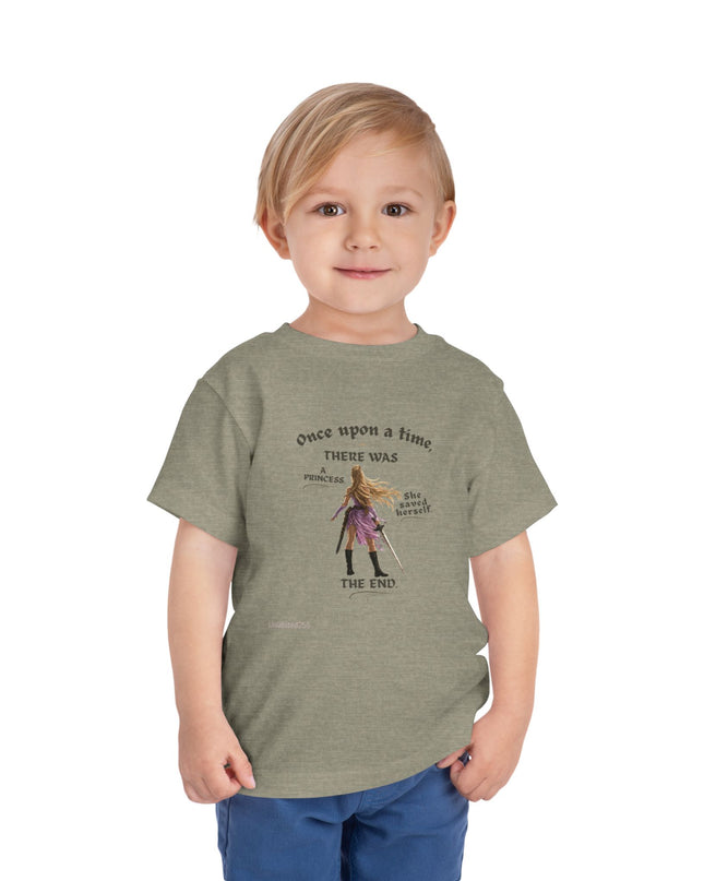 "She Saved Herself" Toddler Short Sleeve Tee