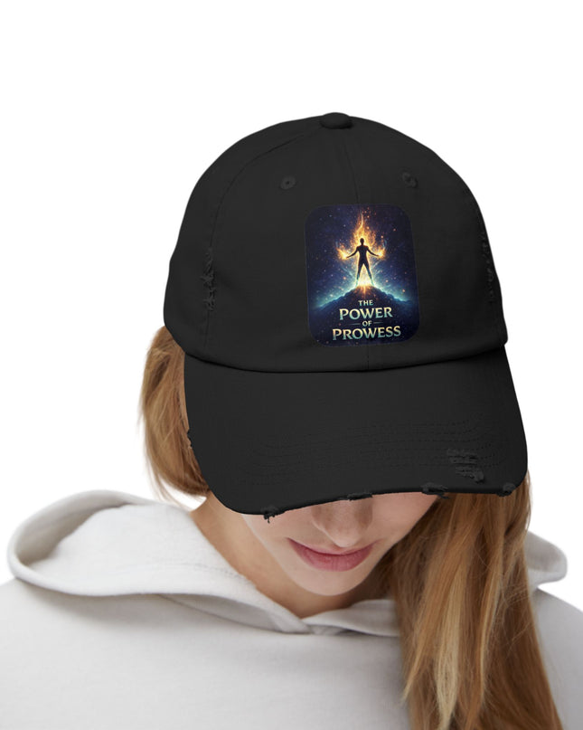 "The Power of Prowess" Unisex Distressed Cap