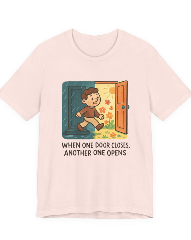 "Door Closes" Unisex Jersey Short Sleeve Tee