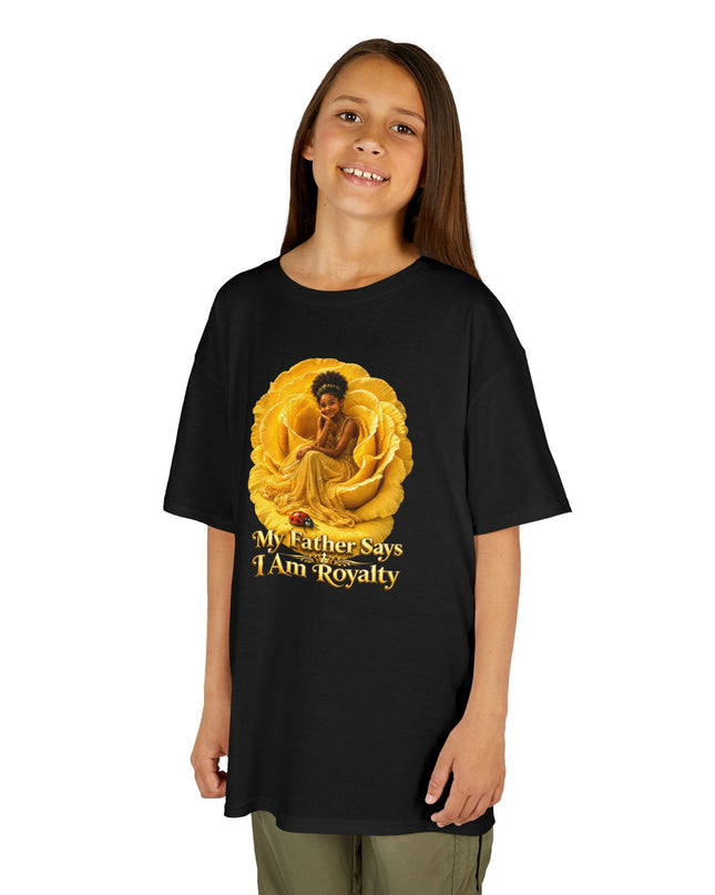 "My Father Says I am Royalty" Kids Heavy Cotton Tee