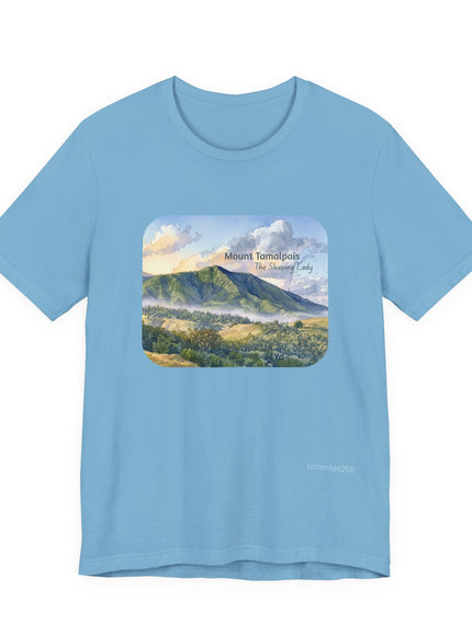 "Mount Tamalpais, the Sleeping Lady" Unisex Jersey Short Sleeve Tee