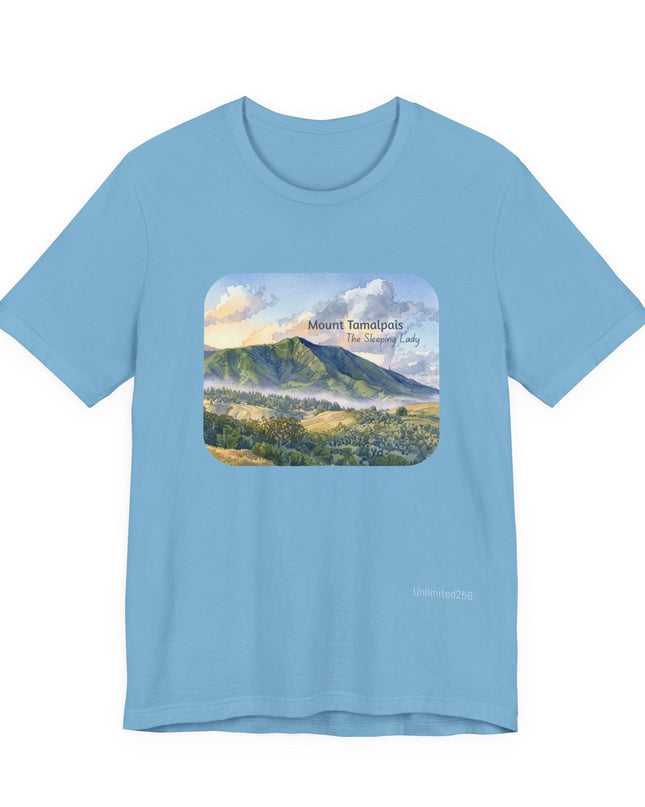 "Mount Tamalpais, the Sleeping Lady" Unisex Jersey Short Sleeve Tee