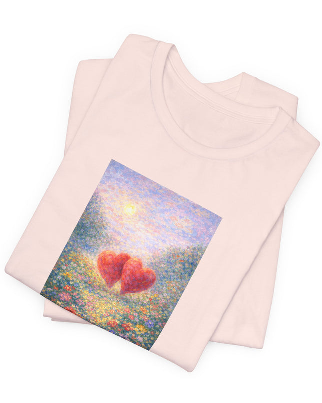 "Valentine's Day - Monet Style" Unisex Jersey Short Sleeve Tee