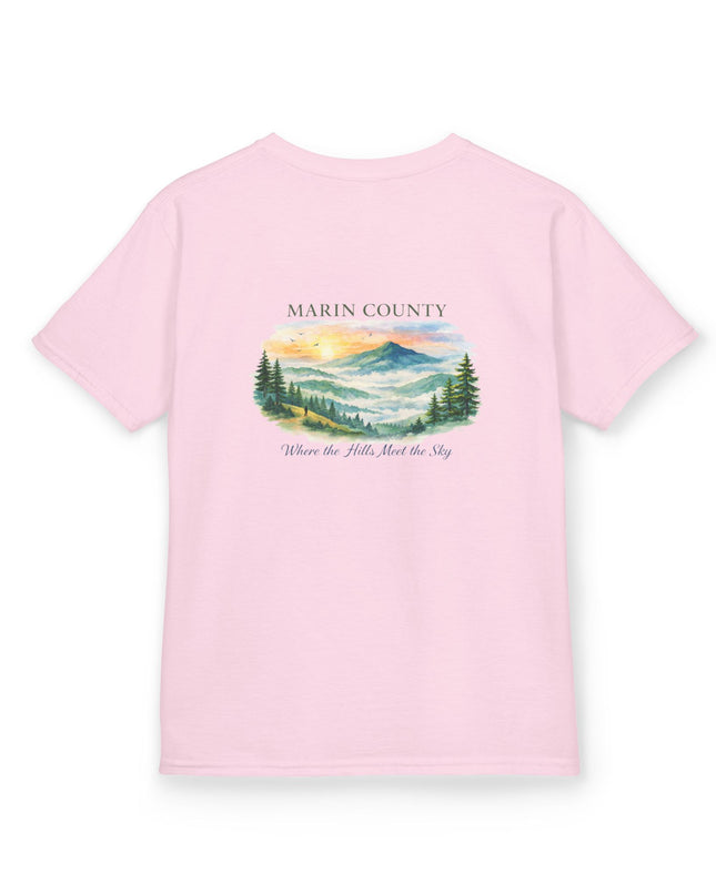 "Marin County, Where the Hills Meet the Sky" Kids Heavy Cotton Tee